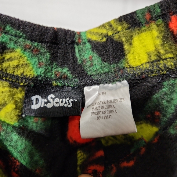 Grinch Mens Pajama Pants Size Large Dr Seuss Lounge Fleece Pants - Picture 5 of 5